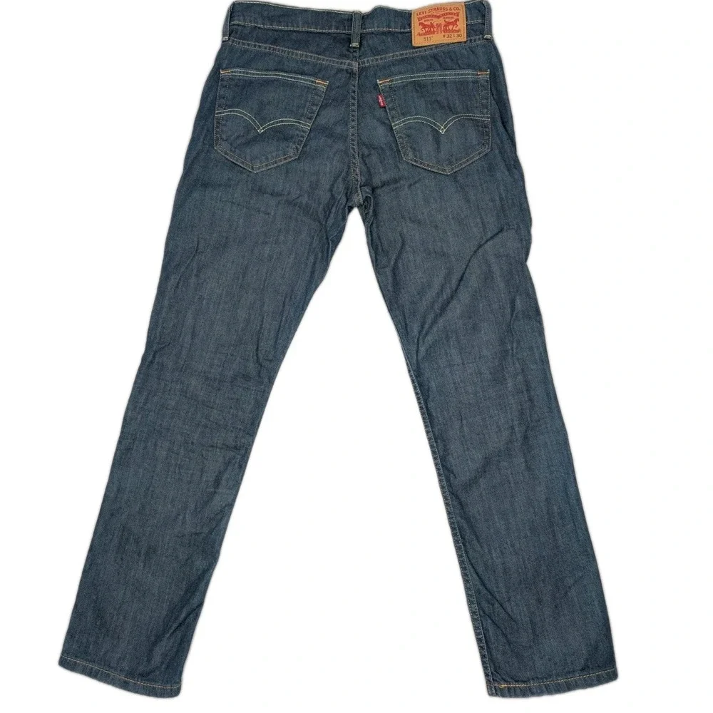 Levi's 511 Slim Jeans Men 32x30 Blue Medium Wash Straight Leg Denim